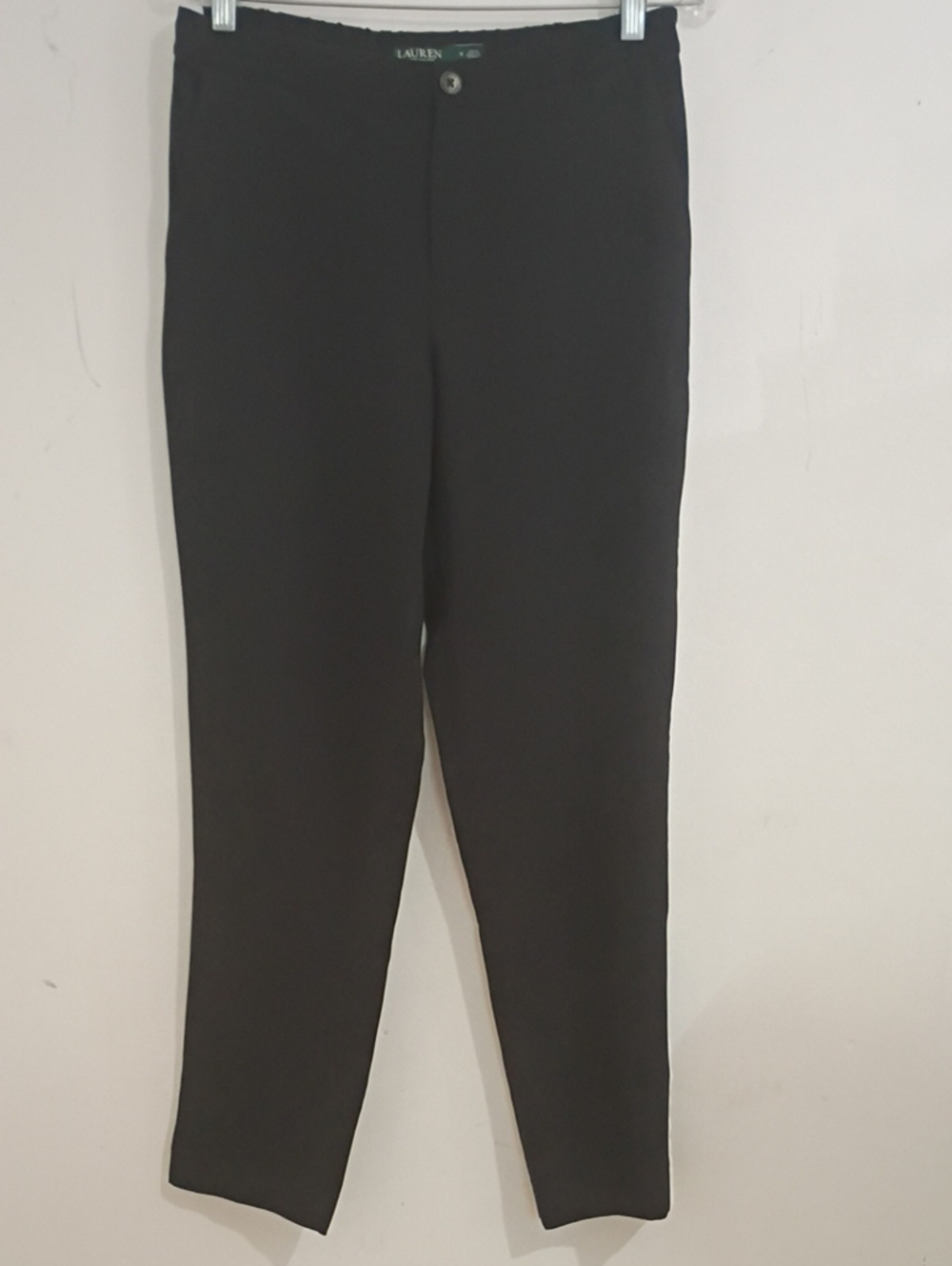 Lauren Ralph Lauren Black Women's Straight-Leg Dress Pants